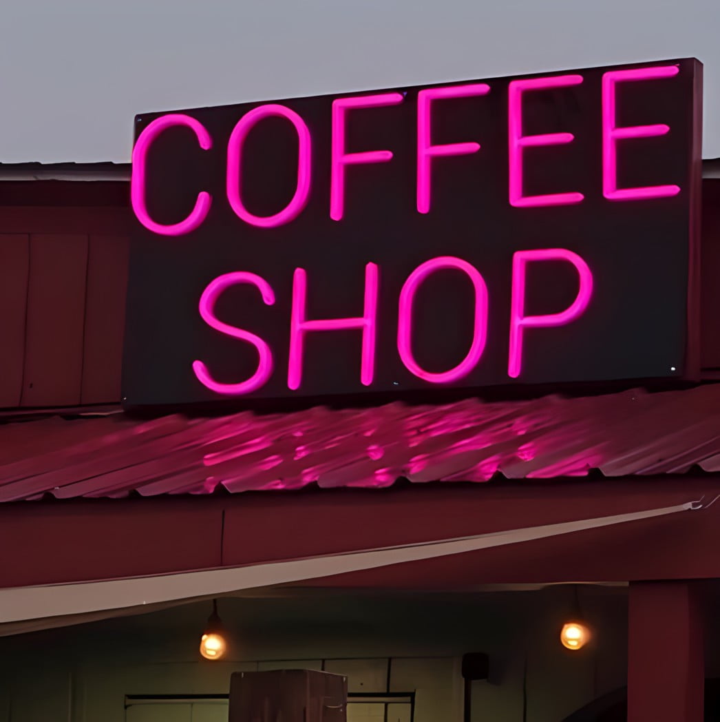coffeeshop neon logo